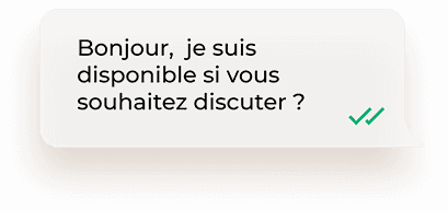 Je suis disponible